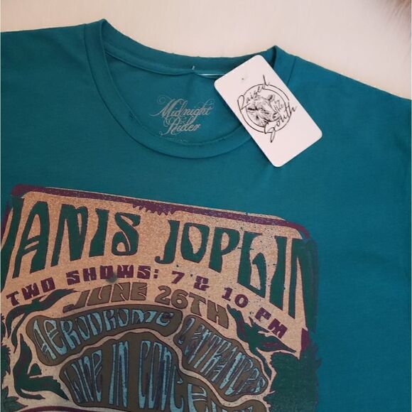 Midnight Rider Janis Joplin Capital District Unisex Tee Size Extra Small NWT - Picture 6 of 7